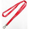 RED 3/8" (10mm) Polyester lanyard